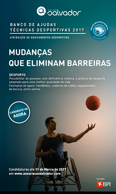 Associação Salvador lança “Banco de Ajudas Técnicas Desportivas”