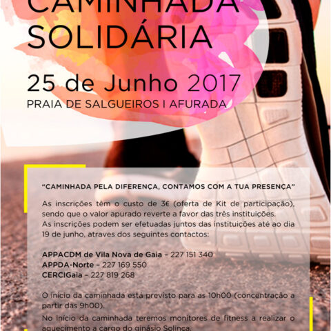 Caminhada solidária em Gaia