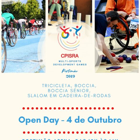 Dia aberto em Portimão – Boccia, Slalom em cadeira de rodas e Tricicleta