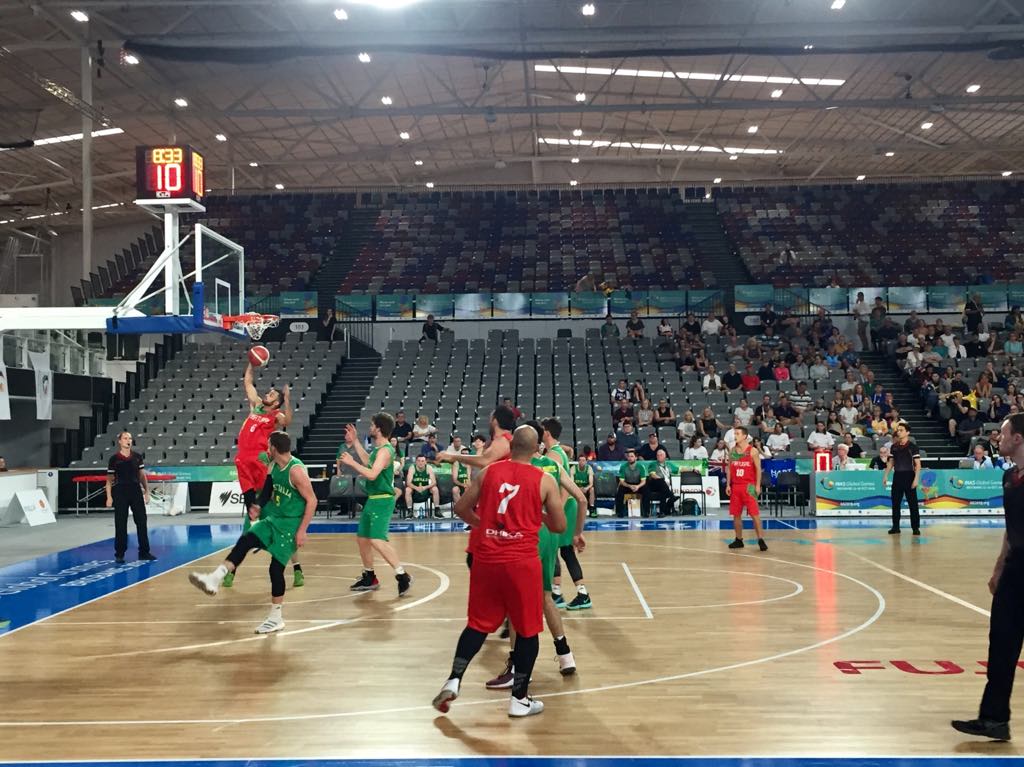 Equipa Portuguesa de Basquetebol na final com a Austrália