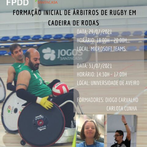 Formação de iniciação à arbitragem de Rugby em cadeira de rodas