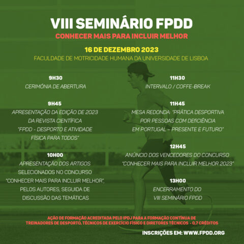 VIII Seminário FPDD – Conhecer Mais para Incluir Melhor