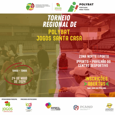 ALTERAÇÃO DE LOCAL DE REALIZAÇÃO DO 2º TORNEIO DE POLYBAT JOGOS SANTA CASA – ZONA NORTE