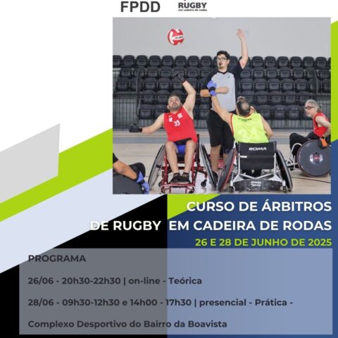 Curso de árbitros de Rugby em Cadeira de Rodas