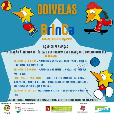 Iniciação à Atividade Física e Desportiva em Crianças e Jovens com Necessidades Educativas Especiais (NEE) | Odivelas